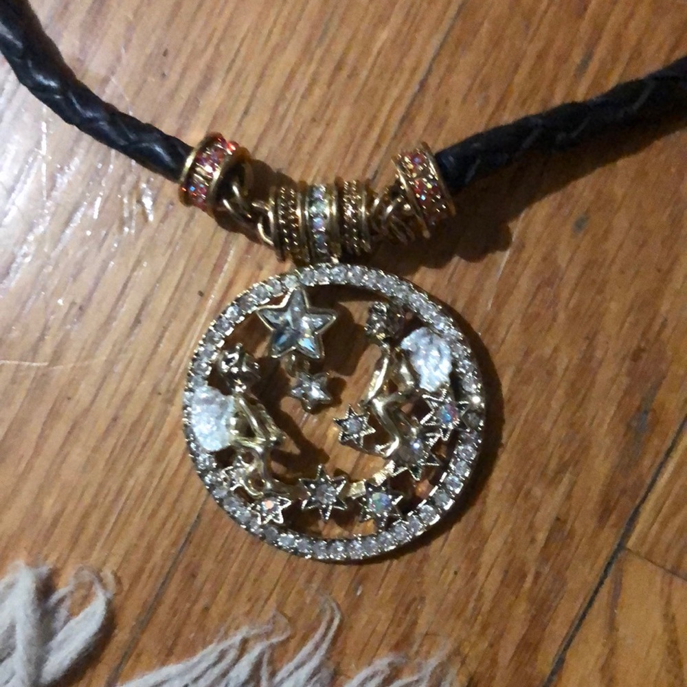 Kirks fillet leather necklace